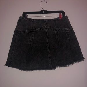 black jeans mini skirt